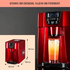 Ice Volcano 2G Eismaschine LED 12kg Je 24h 2l 6-12min Rot -Haushaltsgeräte Geschäft 10030849 DE 0006 usp