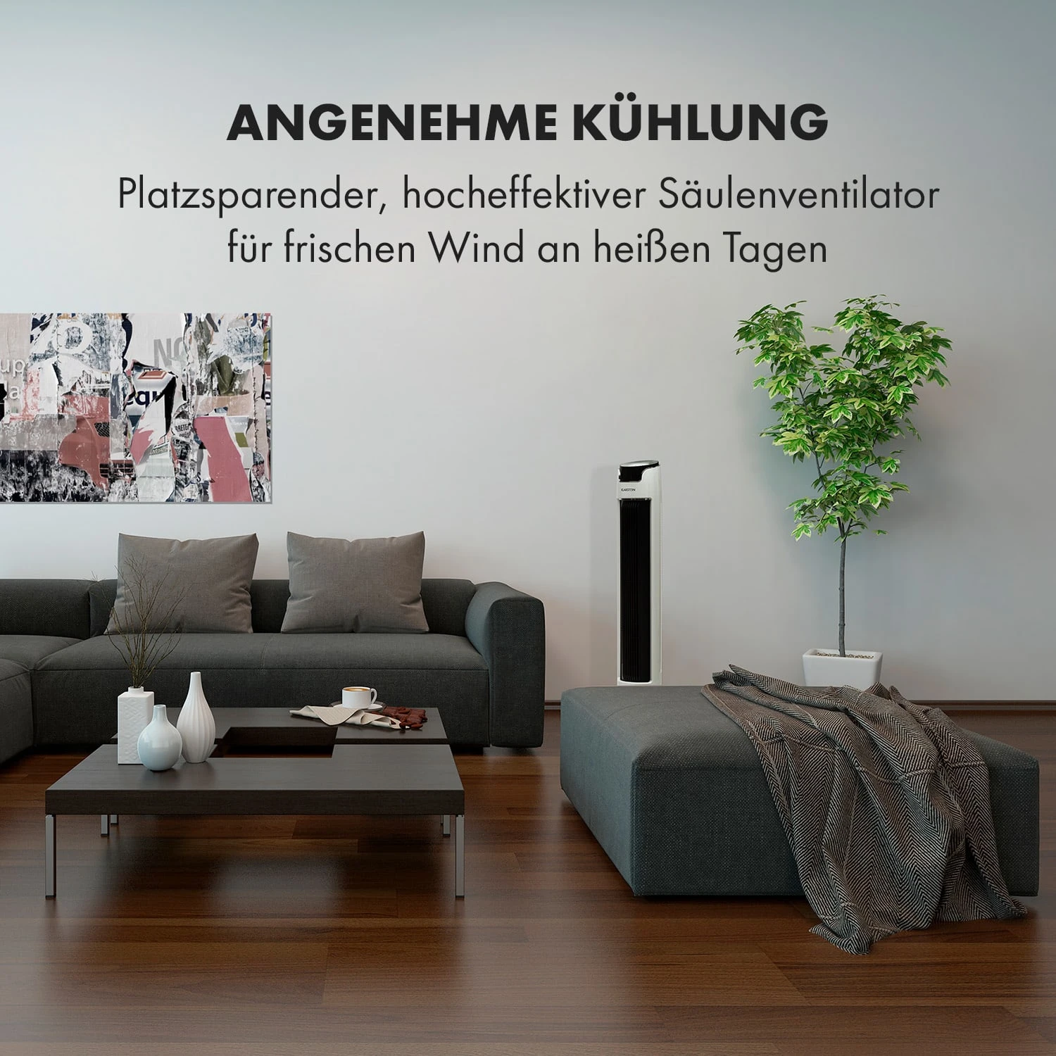 Empire State Turmventilator 37 W Luftdurchsatz: 2200 M³/h Oszillation 2 Empire State Turmventilator 37 W Luftdurchsatz: 2200 M³/h Oszillation – Bild 2