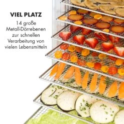 Fruit Jerky 14 Dörrautomat 1000W 30 Bis 70 °C 14 Etagen LC-Display 10 Fruit Jerky 14 Dörrautomat 1000W 30 Bis 70 °C 14 Etagen LC-Display -Haushaltsgeräte Geschäft 10031317 de 0004 logo
