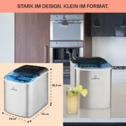 On-The-Rocks Eismaschine LED | 12kg Je 24h | 2.1l | Edelstahl Schwarz -Haushaltsgeräte Geschäft 10031372 de 0006 usp