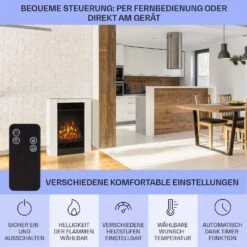  Studio 5 Elektrischer Kamin Heizlüfter 900/1800 W Fernbedienung -Haushaltsgeräte Geschäft 10031572 de 0006 usp