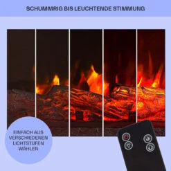  Studio 5 Elektrischer Kamin Heizlüfter 900/1800 W Fernbedienung -Haushaltsgeräte Geschäft 10031572 de 0008 usp