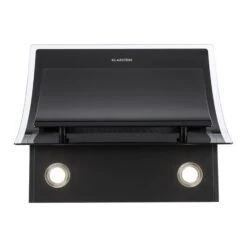 Sabia Dunstabzugshaube Sicherheitsglas Kopffrei 60cm Wandanbau Schwarz -Haushaltsgeräte Geschäft 10031680 yy 0004 detail Klarstein Sabia Dunstabzugshaube schwarz