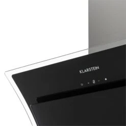 Sabia Dunstabzugshaube Sicherheitsglas Kopffrei 60cm Wandanbau Schwarz -Haushaltsgeräte Geschäft 10031680 yy 0005 detail Klarstein Sabia Dunstabzugshaube schwarz