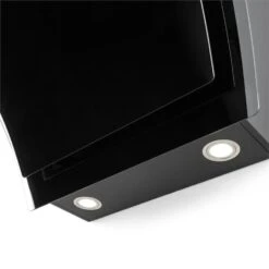 Sabia Dunstabzugshaube Sicherheitsglas Kopffrei 60cm Wandanbau Schwarz -Haushaltsgeräte Geschäft 10031680 yy 0006 detail Klarstein Sabia Dunstabzugshaube schwarz