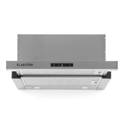 Vinea Unterbau-Dunstabzugshaube Flachschirmhaube 60cm Silber -Haushaltsgeräte Geschäft 10031682 yy 0003 front Klarstein Vinea Unterbau Dunstabzugshaube silber