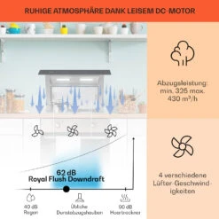 Royal Flush Downdraft Dunstabzugshaube 430 M³/h 60 Cm -Haushaltsgeräte Geschäft 10031698 de 0003 usp