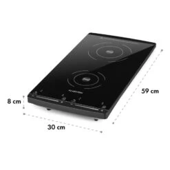 VariCook Slim Induktionskochfeld 2 Kochplatten 2900W 60-240 °C Schwarz 11 VariCook Slim Induktionskochfeld 2 Kochplatten 2900W 60-240 °C Schwarz -Haushaltsgeräte Geschäft 10031757 yy 0006 logo Black glass A grade top induction cooker