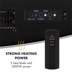 Lausanne Elektrischer Kamin 1000 Oder 2000 Watt 7 Verschiedene Hintergrundfarben Aus Glas -Haushaltsgeräte Geschäft 10031843 yy 0005 logo Klarstein Lausanne Elektrischer Kamin weiss