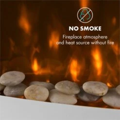 Lausanne Elektrischer Kamin 1000 Oder 2000 Watt 7 Verschiedene Hintergrundfarben Aus Glas -Haushaltsgeräte Geschäft 10031843 yy 0006 logo Klarstein Lausanne Elektrischer Kamin weiss