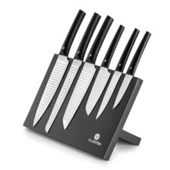 Kashira Messerset 7-tlg Magnetblock Antihaftversiegelung Edelstahl -Haushaltsgeräte Geschäft 10031845 yy 0006 logo