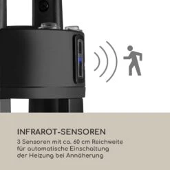 Primal Heat 65 Bistrotisch Karbon-IR-Heizelement 1200W LED 65cm Glas -Haushaltsgeräte Geschäft 10031874 de 0005 logo