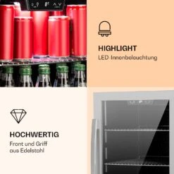 Beersafe 4XL Kühlschrank 124 Liter 4 Böden Panoramaglastür Edelstahl 9 Beersafe 4XL Kühlschrank 124 Liter 4 Böden Panoramaglastür Edelstahl -Haushaltsgeräte Geschäft 10031929 de 0003 logo