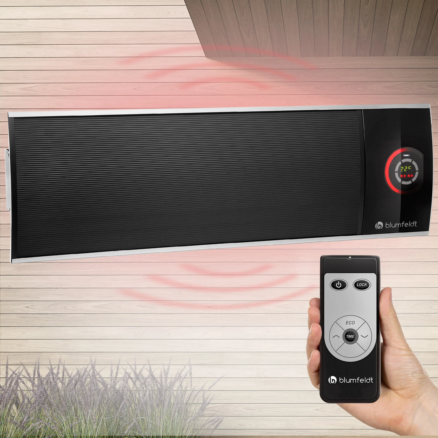 Cosmic Beam Ultra Infrarot-Heizstrahler 2200W IPX4 Fernbedienung 1 Cosmic Beam Ultra Infrarot-Heizstrahler 2200W IPX4 Fernbedienung