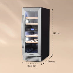 Vinovilla 17 Built-In Duo Weinkühlschrank 2 Zonen 53l 17 Fl. Glastür -Haushaltsgeräte Geschäft 10032030 yy 0007 logo