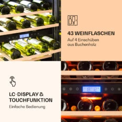 Vinovilla 43 Built-In Duo Weinkühlschrank 2 Zonen 129l 43 Fl Glastür -Haushaltsgeräte Geschäft 10032031 de 0005 logo