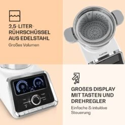 GrandPrix Küchenmaschine 500W / 1000W 2,5l Edelstahl-Rührschüssel -Haushaltsgeräte Geschäft 10032089 de 0004 logo