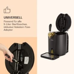 Skal Bierzapfanlage Bierkühler 5l Fässer CO2 Edelstahl Schwarz -Haushaltsgeräte Geschäft 10032176 de 0004 logo