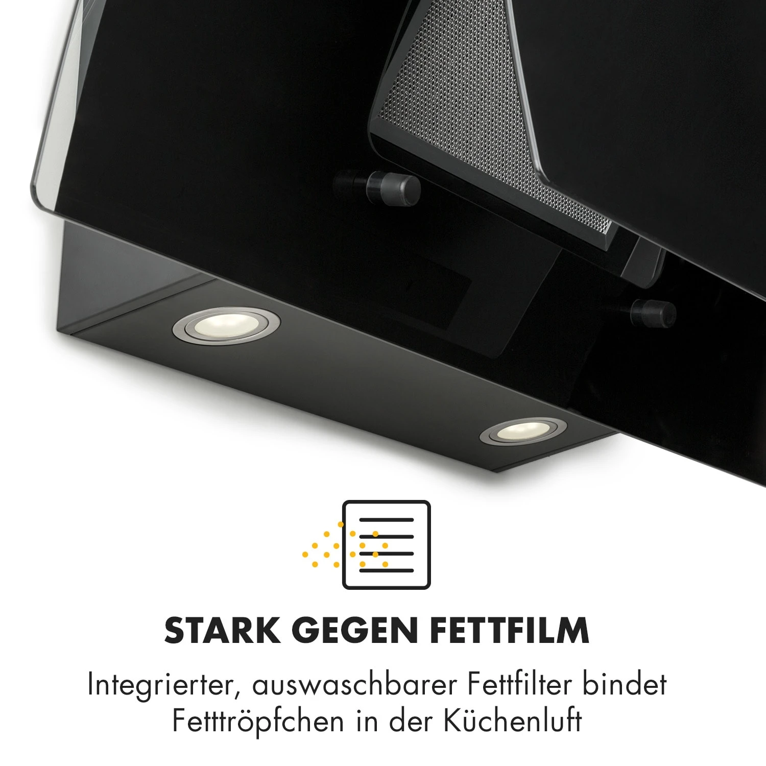 Sabia 90 Dunstabzugshaube 90cm 600m³/h LEDs 3 Leistungsstufen Schwarz 9 Sabia 90 Dunstabzugshaube 90cm 600m³/h LEDs 3 Leistungsstufen Schwarz – Bild 9