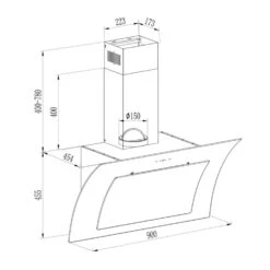 Sabia 90 Dunstabzugshaube 90cm 600m³/h LEDs 3 Leistungsstufen Schwarz 23 Sabia 90 Dunstabzugshaube 90cm 600m³/h LEDs 3 Leistungsstufen Schwarz -Haushaltsgeräte Geschäft 10032292 uk 0011 logo Klarstein Sabia 90 Dunstabzugshaube schwarz