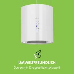 Barett Inselabzugshaube Ø35cm Umluft 558 M³/h LED Aktivkohlefilter -Haushaltsgeräte Geschäft 10032302 de 0006 logo