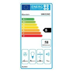 Barett Inselabzugshaube Ø35cm Umluft 558 M³/h LED Aktivkohlefilter -Haushaltsgeräte Geschäft 10032302 energy label
