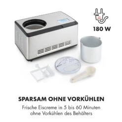 Dolce Bacio Eiscremebereiter Kompressor 2l LCD-Display Touch Edelstahl -Haushaltsgeräte Geschäft 10032322 de 0005 logo