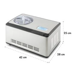 Dolce Bacio Eiscremebereiter Kompressor 2l LCD-Display Touch Edelstahl -Haushaltsgeräte Geschäft 10032322 yy 0010 logo Klarstein Dolce Bacio Eiscremebereiter Edelstahl