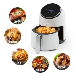 AirVital Heißluftfritteuse 1300W 2,5l CeraPlus-Antihaft Touch Weiß 11 AirVital Heißluftfritteuse 1300W 2,5l CeraPlus-Antihaft Touch Weiß -Haushaltsgeräte Geschäft 10032331 yy 0003 logo Klarstein AirVital Heissluftfritteuse 1300W weiss