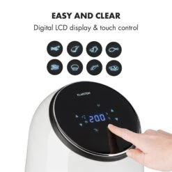 AirVital Heißluftfritteuse 1300W 2,5l CeraPlus-Antihaft Touch Weiß 13 AirVital Heißluftfritteuse 1300W 2,5l CeraPlus-Antihaft Touch Weiß -Haushaltsgeräte Geschäft 10032331 yy 0005 logo Klarstein AirVital Heissluftfritteuse 1300W weiss