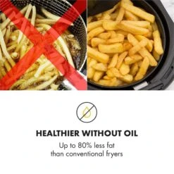 AirVital Heißluftfritteuse 1300W 2,5l CeraPlus-Antihaft Touch Weiß 15 AirVital Heißluftfritteuse 1300W 2,5l CeraPlus-Antihaft Touch Weiß -Haushaltsgeräte Geschäft 10032331 yy 0007 logo Klarstein AirVital Heissluftfritteuse 1300W weiss reedit