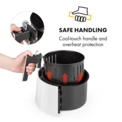 AirVital Heißluftfritteuse 1300W 2,5l CeraPlus-Antihaft Touch Weiß 16 AirVital Heißluftfritteuse 1300W 2,5l CeraPlus-Antihaft Touch Weiß -Haushaltsgeräte Geschäft 10032331 yy 0008 logo Klarstein AirVital Heissluftfritteuse 1300W weiss