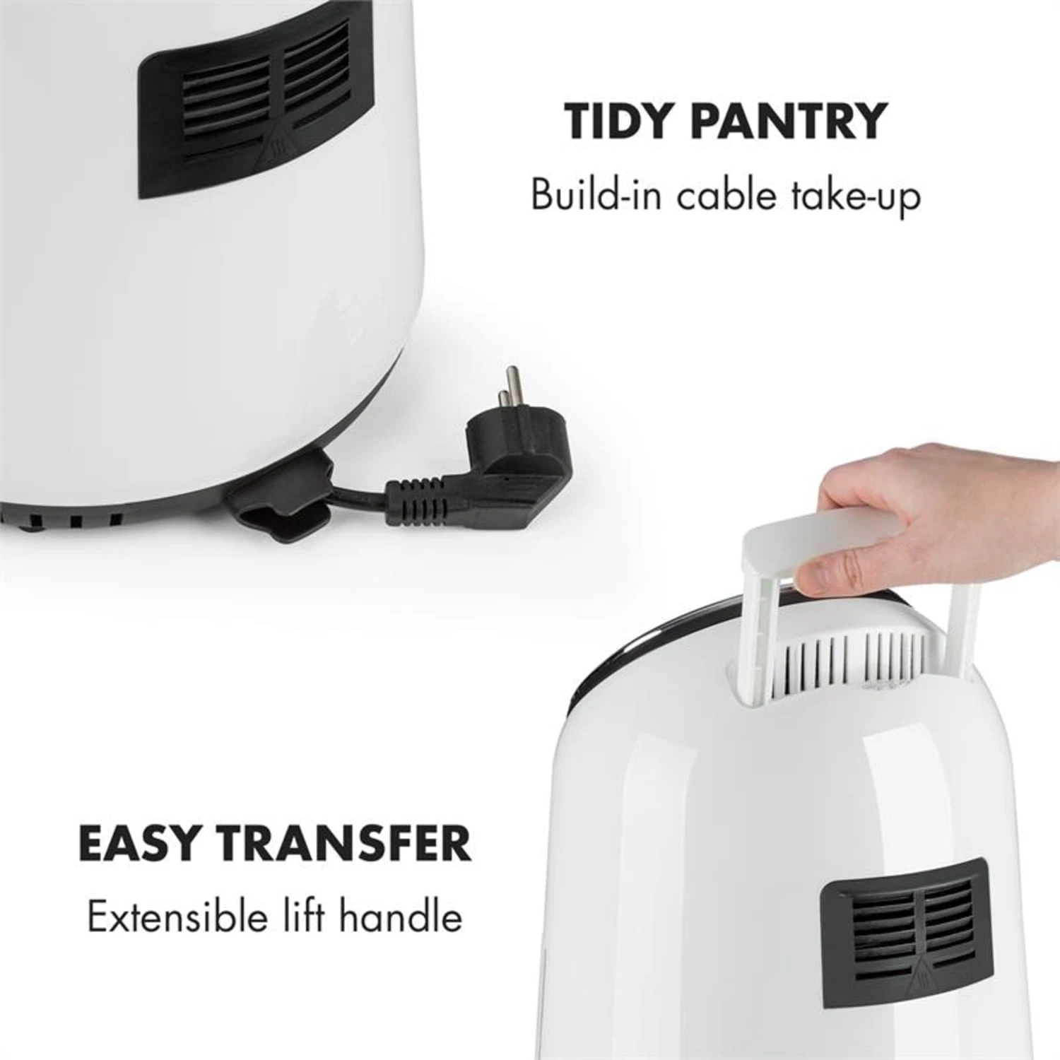 AirVital Heißluftfritteuse 1300W 2,5l CeraPlus-Antihaft Touch Weiß 9 AirVital Heißluftfritteuse 1300W 2,5l CeraPlus-Antihaft Touch Weiß – Bild 9