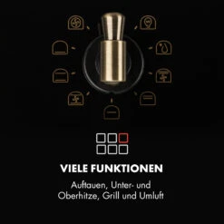Victoria Einbaubackofen Retro-Design 9 Funktionen 50-250°C Schwarz -Haushaltsgeräte Geschäft 10032460 de 0004 logo