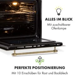 Victoria Einbaubackofen Retro-Design 9 Funktionen 50-250°C Elfenbein 16 Victoria Einbaubackofen Retro-Design 9 Funktionen 50-250°C Elfenbein -Haushaltsgeräte Geschäft 10032485 de 0007 logo