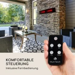 Phantom Plus Heizstrahler Aluminium 800/1200/2400W Fernbedienung Grau -Haushaltsgeräte Geschäft 10032560 de 0008 logo