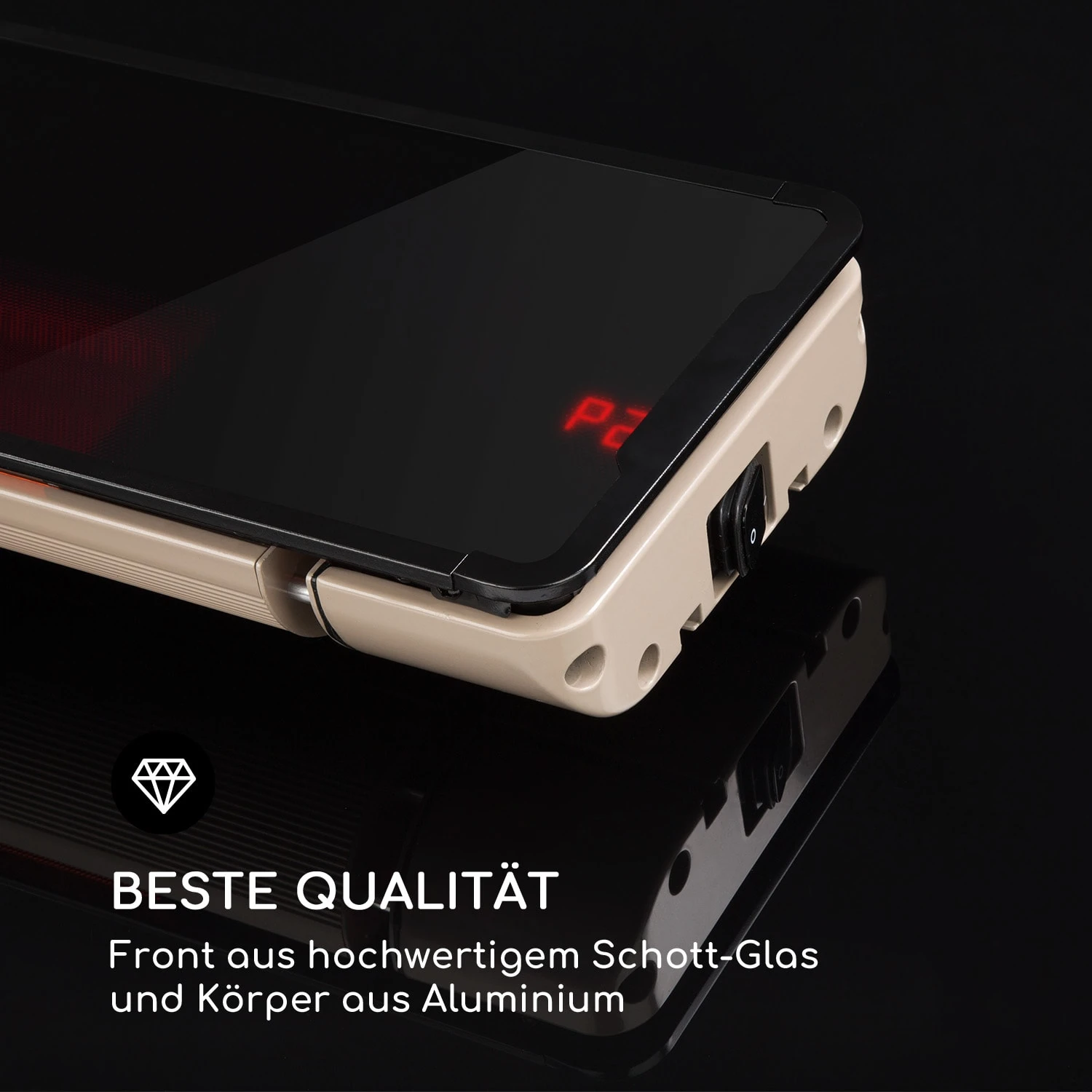 Phantom Heizstrahler Aluminium 900/1800W Fernbedienung Grau 5 Phantom Heizstrahler Aluminium 900/1800W Fernbedienung Grau – Bild 5