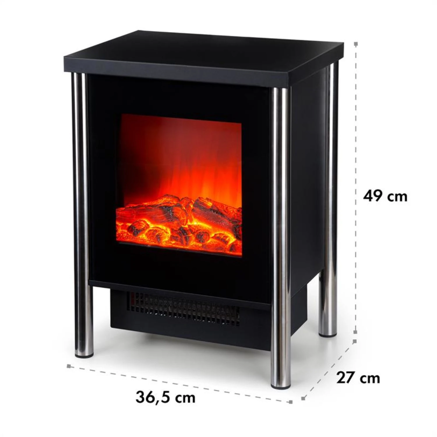 Copenhagen Elektrischer Kamin 950/1900W Thermostat Glasfront 8 Copenhagen Elektrischer Kamin 950/1900W Thermostat Glasfront – Bild 8