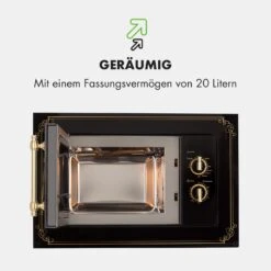 Victoria 20 Einbau-Mikrowelle, 20 L, 800 W, Grill: 1000 W, Schwarz 16 Victoria 20 Einbau-Mikrowelle, 20 L, 800 W, Grill: 1000 W, Schwarz -Haushaltsgeräte Geschäft 10032591 de 0007 logo