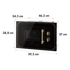 Victoria 20 Einbau-Mikrowelle, 20 L, 800 W, Grill: 1000 W, Schwarz 19 Victoria 20 Einbau-Mikrowelle, 20 L, 800 W, Grill: 1000 W, Schwarz -Haushaltsgeräte Geschäft 10032591 yy 0010 logo