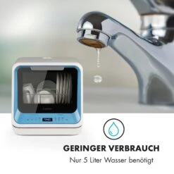 Amazonia Mini Geschirrspülmaschine 6 Programme LED-Display 15 Amazonia Mini Geschirrspülmaschine 6 Programme LED-Display -Haushaltsgeräte Geschäft 10032678 de 0006 logo