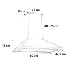 Zugspitze 60 Dunstabzugshaube Wandhaube 65W 310m³/h LED -Haushaltsgeräte Geschäft 10032681 yy 0007 logo