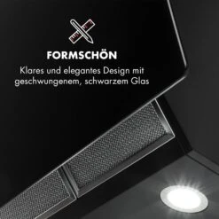 Annabelle 90 Dunstabzugshaube Glas 595 M³/h Touch-Armatur Schwarz 17 Annabelle 90 Dunstabzugshaube Glas 595 M³/h Touch-Armatur Schwarz -Haushaltsgeräte Geschäft 10032683 de 0008 logo