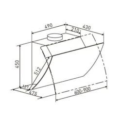 Annabelle 90 Dunstabzugshaube Glas 595 M³/h Touch-Armatur Weiß 18 Annabelle 90 Dunstabzugshaube Glas 595 M³/h Touch-Armatur Weiß -Haushaltsgeräte Geschäft 10032685 yy 0009 logo