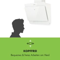 Klarstein Aurica 60 Dunstabzugshaube 60cm 600 M³/h LED Touch Glas Weiß -Haushaltsgeräte Geschäft 10032765 de 0004 logo