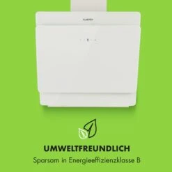 Klarstein Aurica 60 Dunstabzugshaube 60cm 600 M³/h LED Touch Glas Weiß -Haushaltsgeräte Geschäft 10032765 de 0006 logo