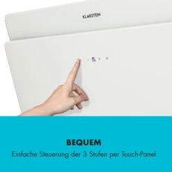 Klarstein Aurica 60 Dunstabzugshaube 60cm 600 M³/h LED Touch Glas Weiß -Haushaltsgeräte Geschäft 10032765 de 0008 logo