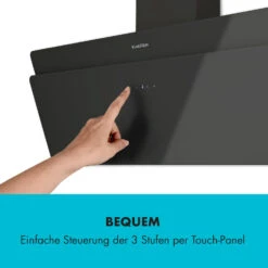 Aurica 90 Dunstabzugshaube, 90 Cm, Wandanbau, 165 W, Schwarz -Haushaltsgeräte Geschäft 10032766 de 0008 logo