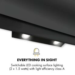 Aurica 90 Dunstabzugshaube, 90 Cm, Wandanbau, 165 W, Schwarz -Haushaltsgeräte Geschäft 10032766 uk 0007 logo