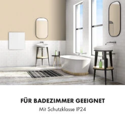 Wonderwall Smart Infrarotheizung 60x60cm App 360W Wochentimer IP24 -Haushaltsgeräte Geschäft 10032784 de 0006 logo